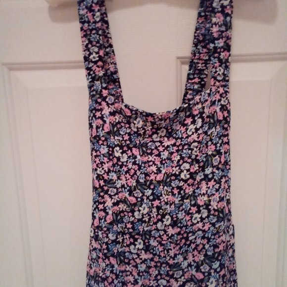 Zara Floral Jumpsuit - Blue and Pink - Picture 5 of 6